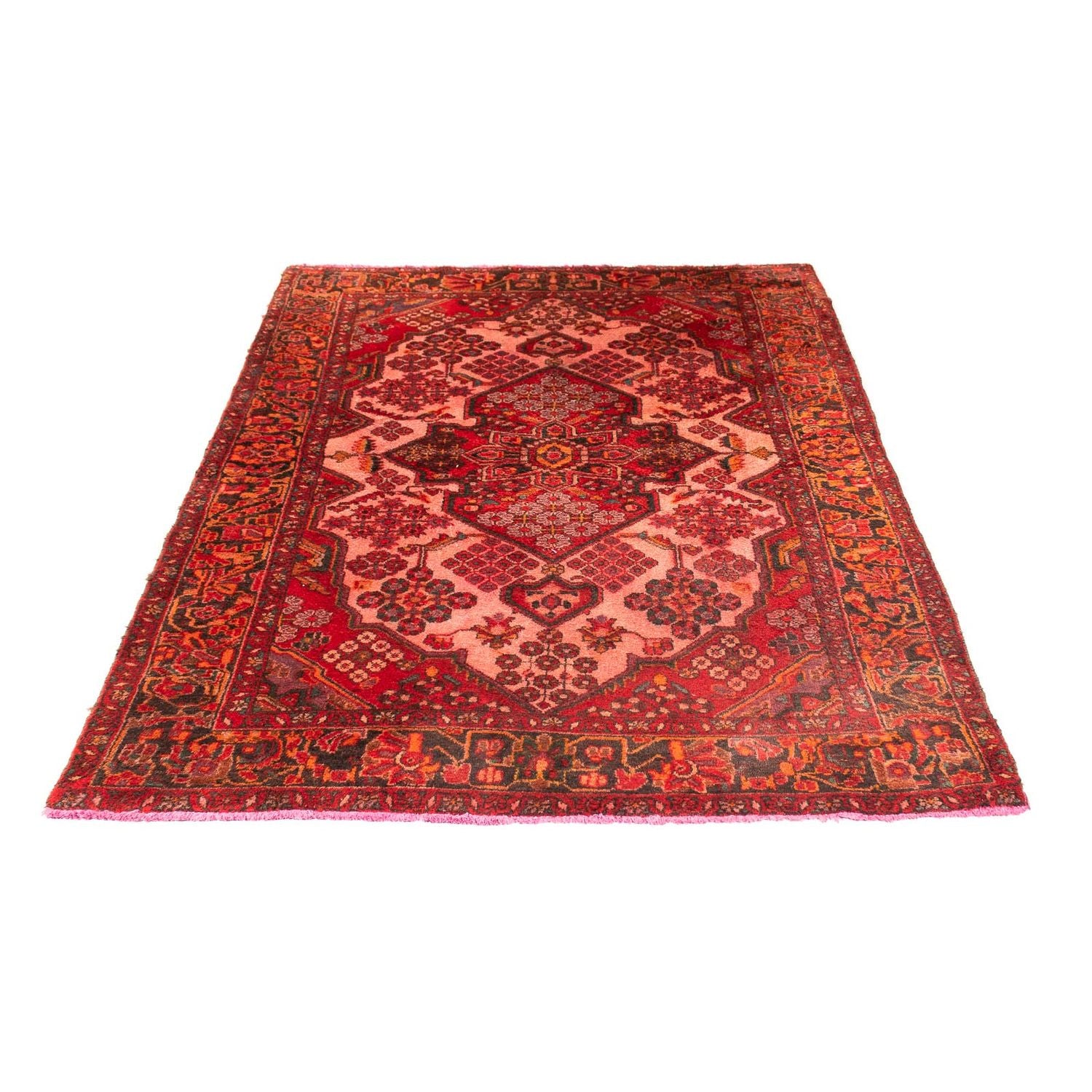Alfombra persa - Nómada - 207 x 132 cm - rojo claro