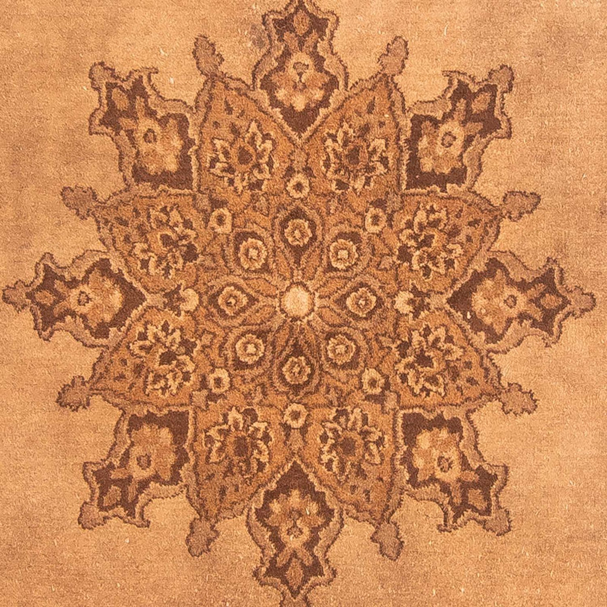 Alfombra afgana - 213 x 150 cm - beige oscuro