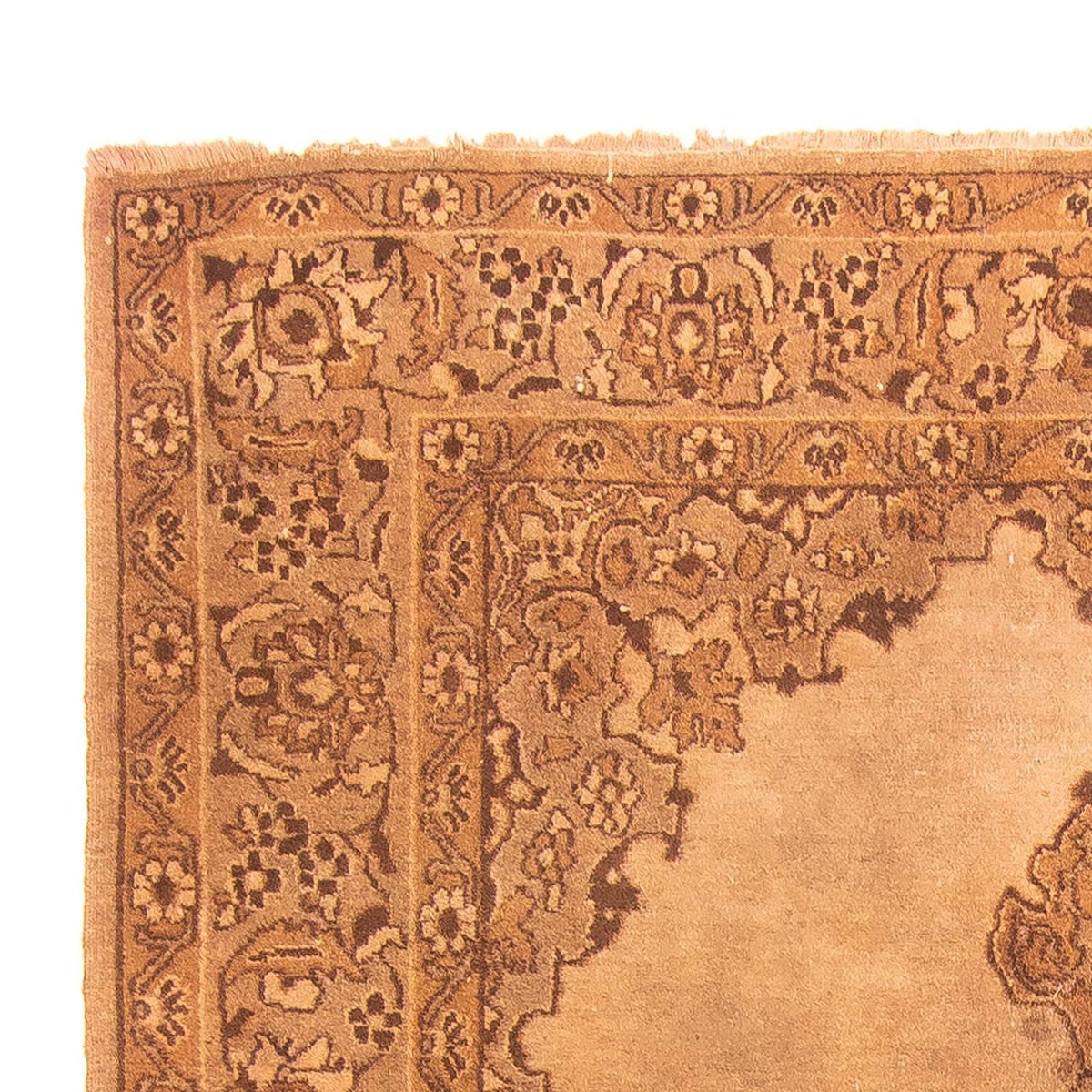 Alfombra afgana - 213 x 150 cm - beige oscuro