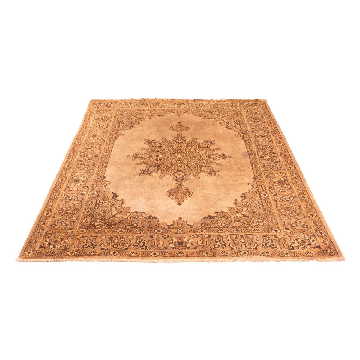 Alfombra afgana - 213 x 150 cm - beige oscuro