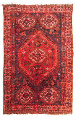 Alfombra persa - Nómada - 189 x 139 cm - rojo
