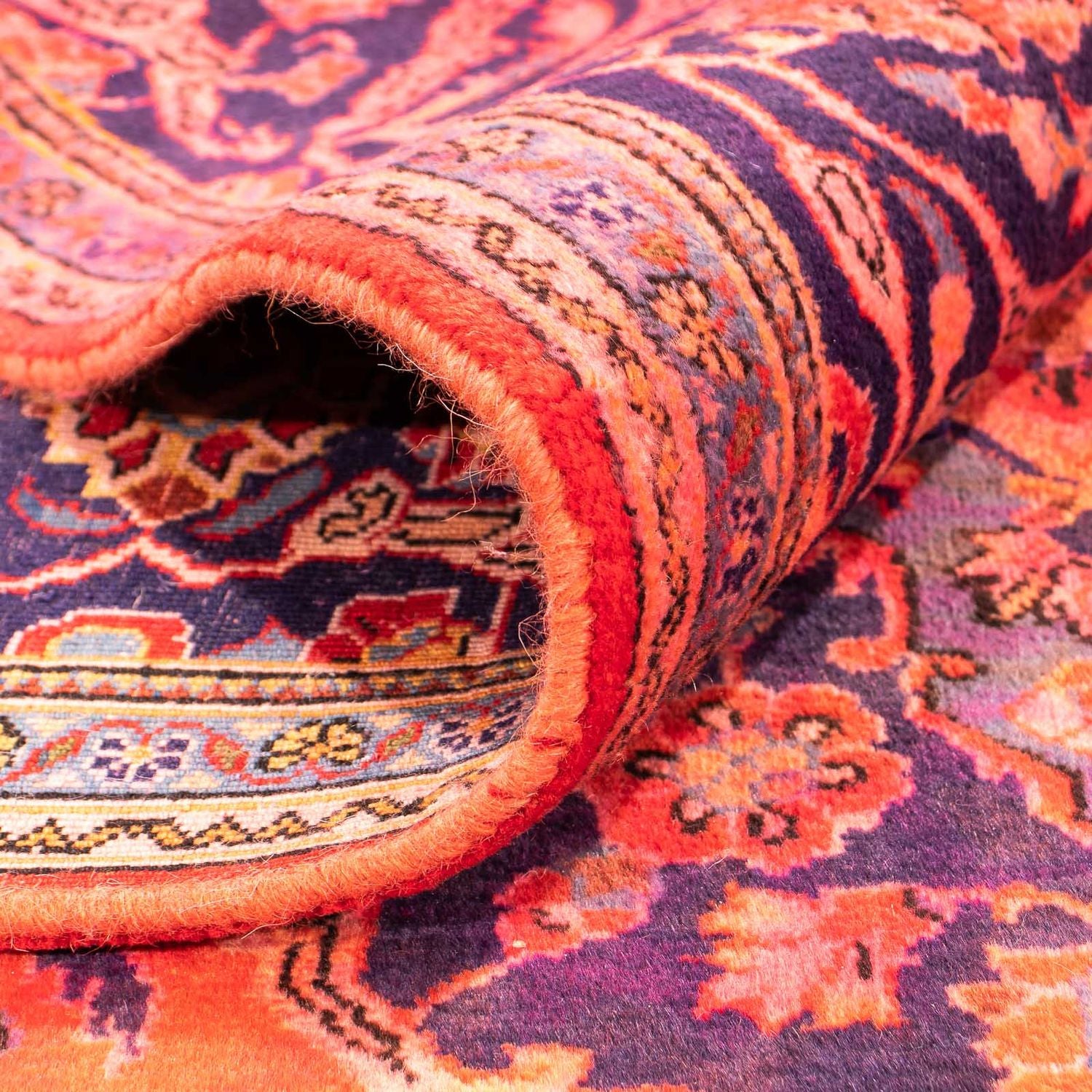 Alfombra persa - Keshan - 277 x 170 cm - rojo claro