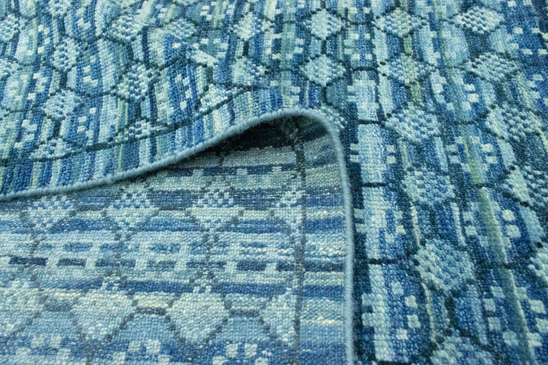 Alfombra de diseño - 285 x 237 cm - azul claro