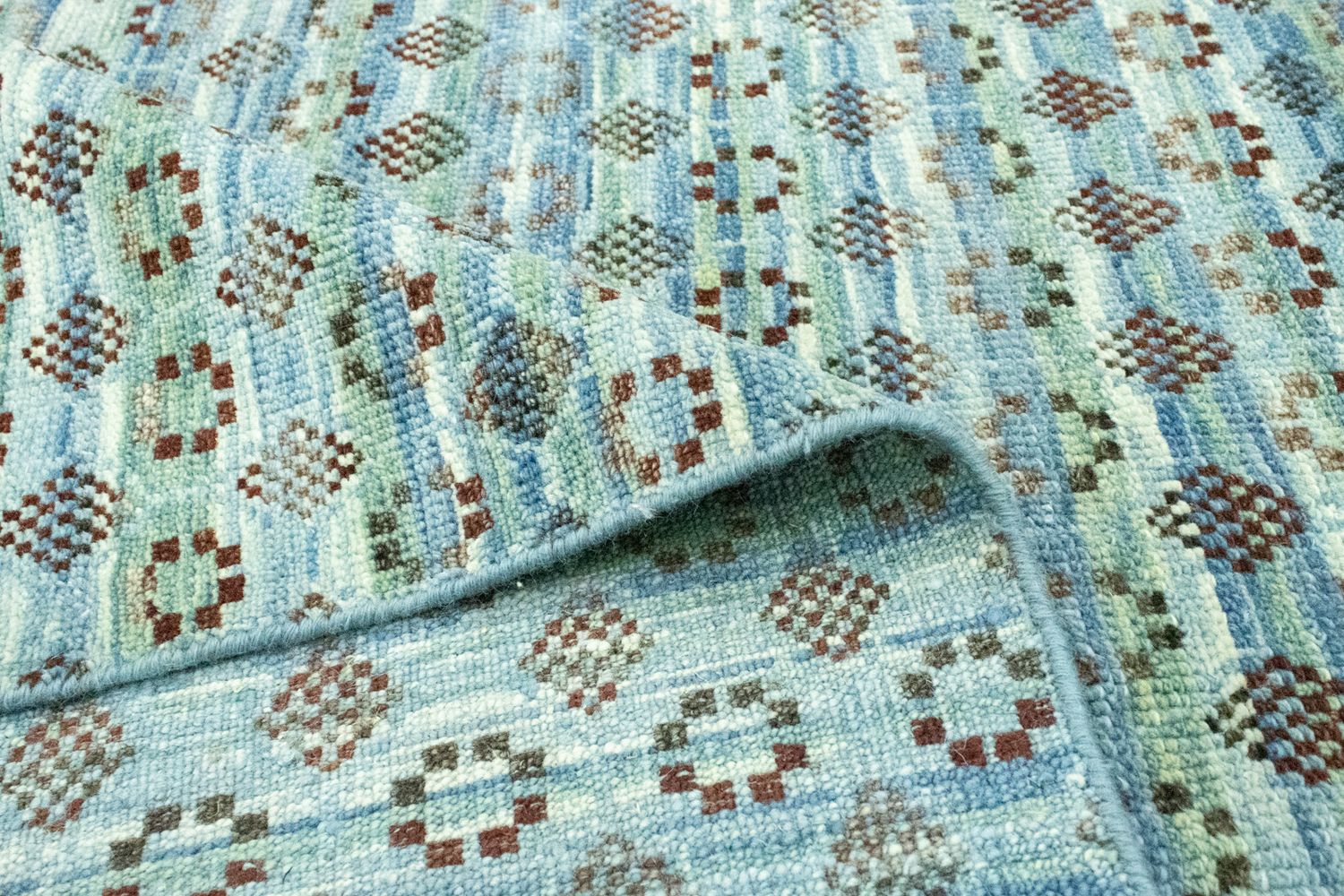Alfombra de diseño - 270 x 244 cm - azul claro