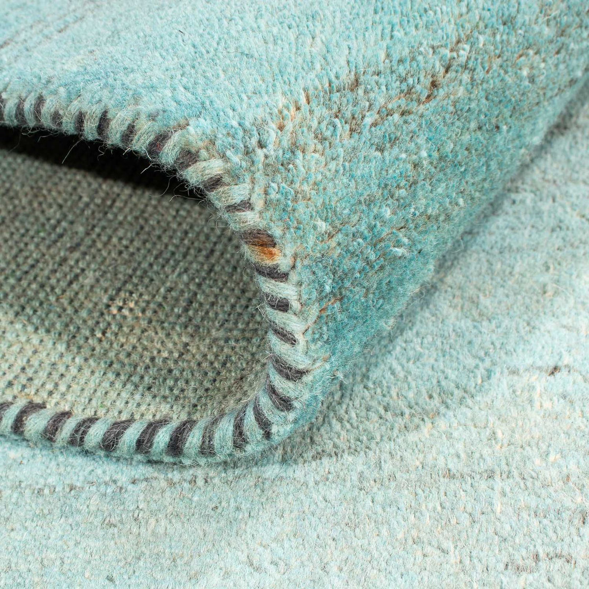 Alfombra Gabbeh - Indus - 237 x 170 cm - azul claro