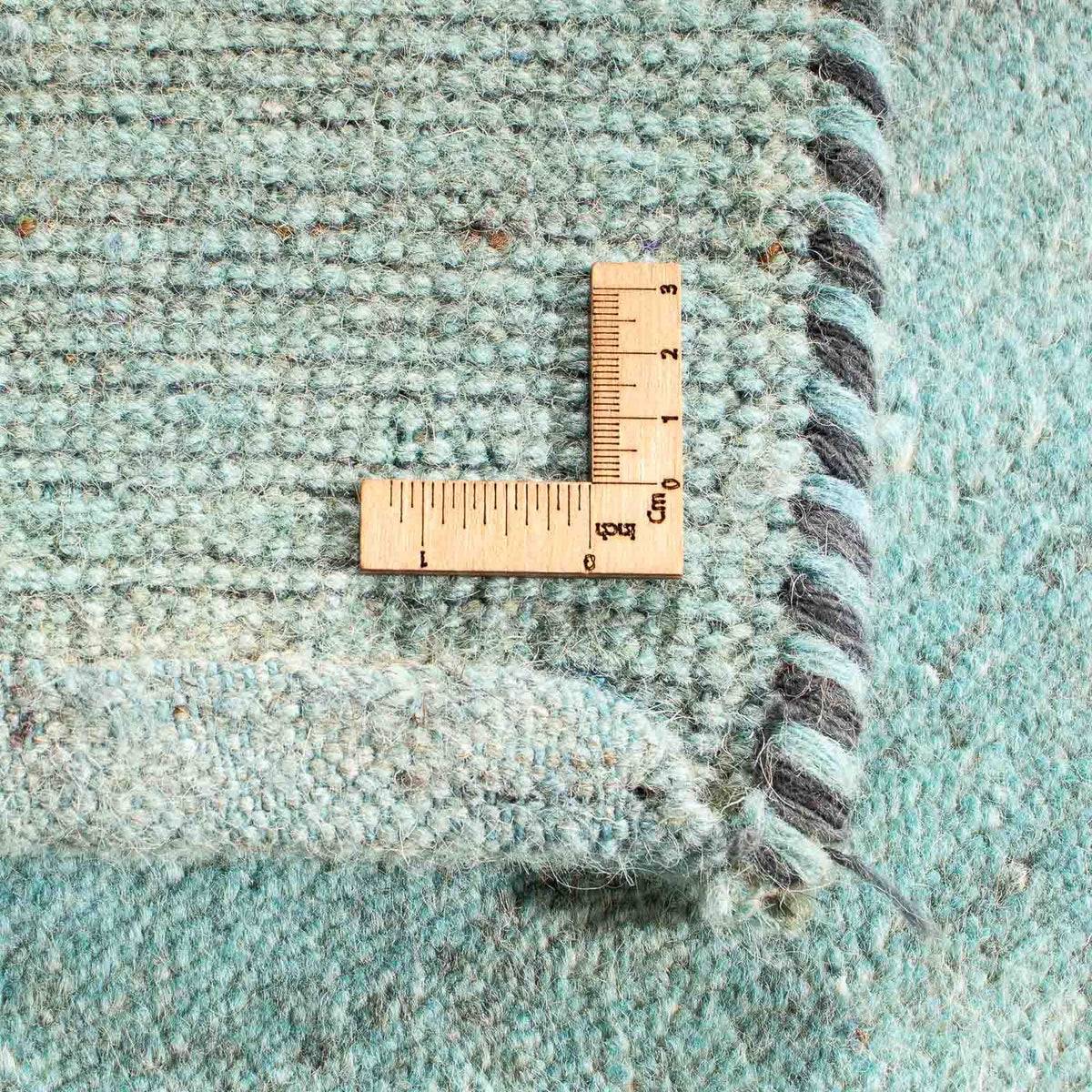 Alfombra Gabbeh - Indus - 237 x 170 cm - azul claro