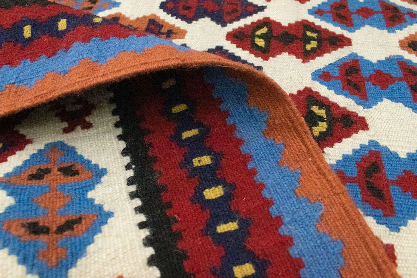 Kilim antiguo Alfombra 221x114cm
