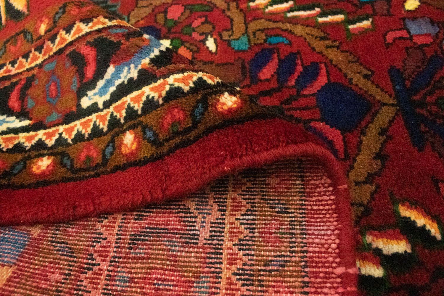 Alfombra persa - Nómada - 164 x 105 cm - rojo