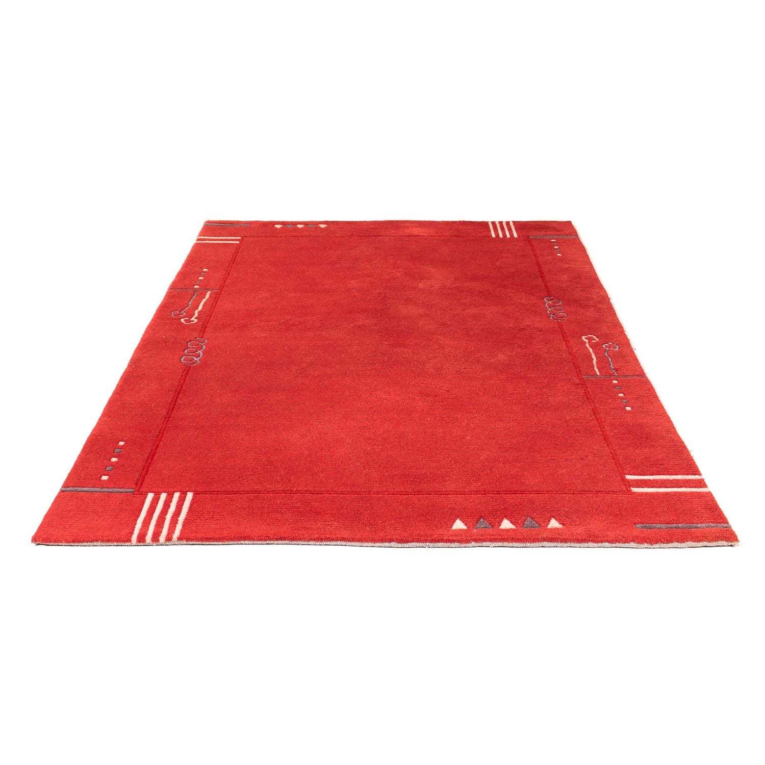 Alfombra de Nepal - 228 x 162 cm - rojo