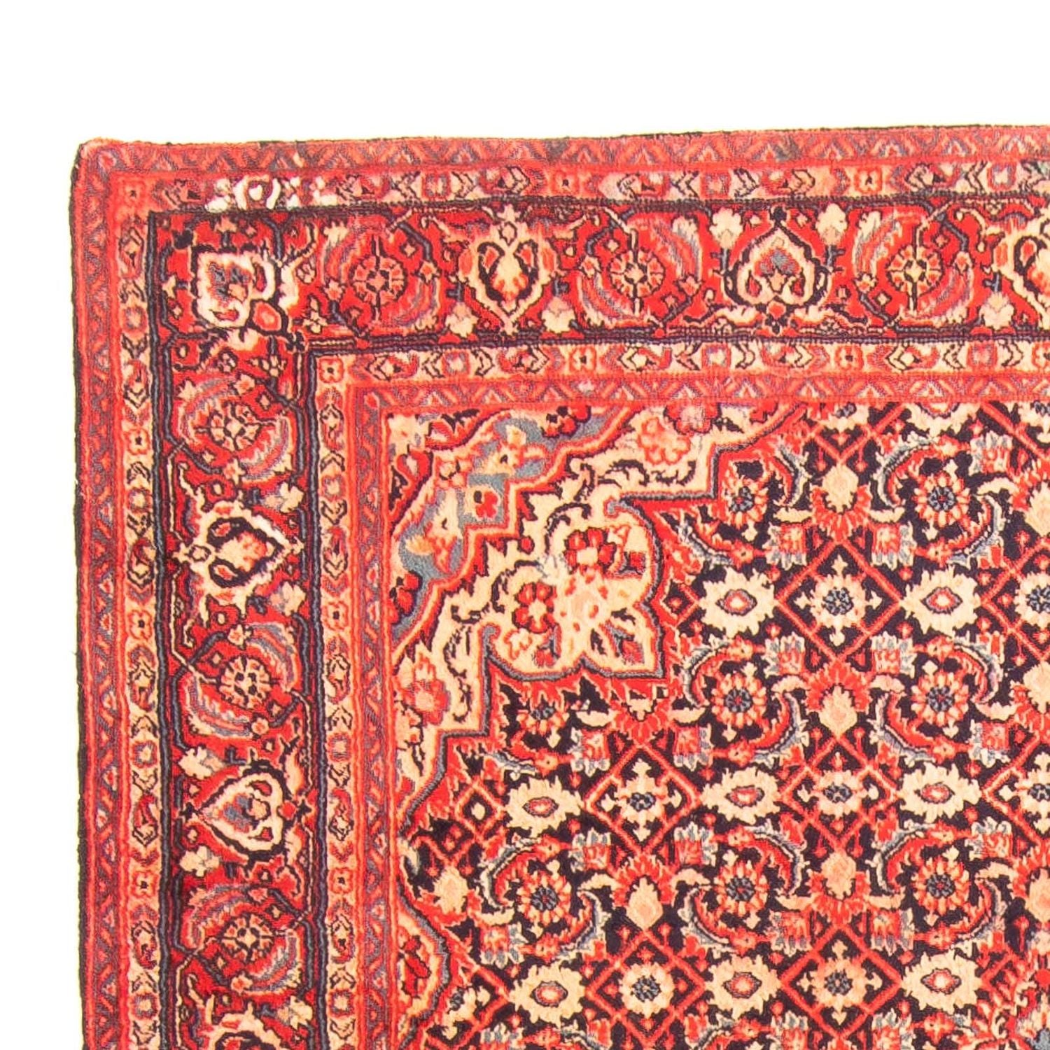 Alfombra persa - Nómada - 202 x 135 cm - rojo claro