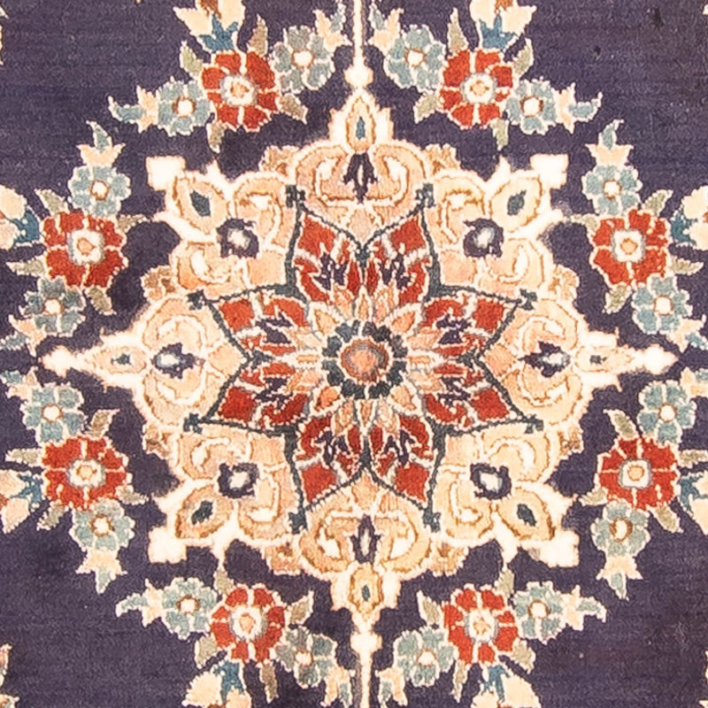 Alfombra Persa - Nain - Real - 197 x 129 cm - azul oscuro