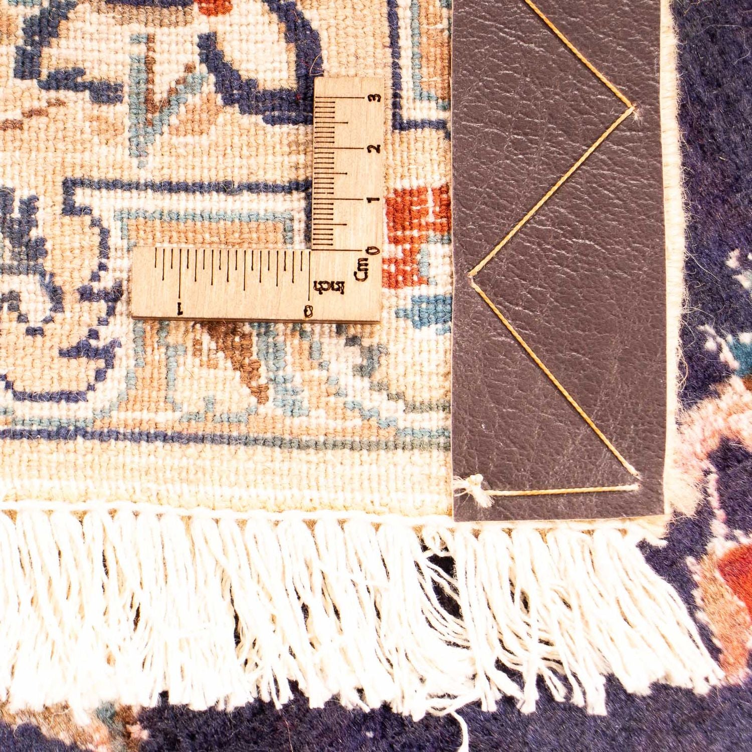Alfombra Persa - Nain - Real - 197 x 129 cm - azul oscuro