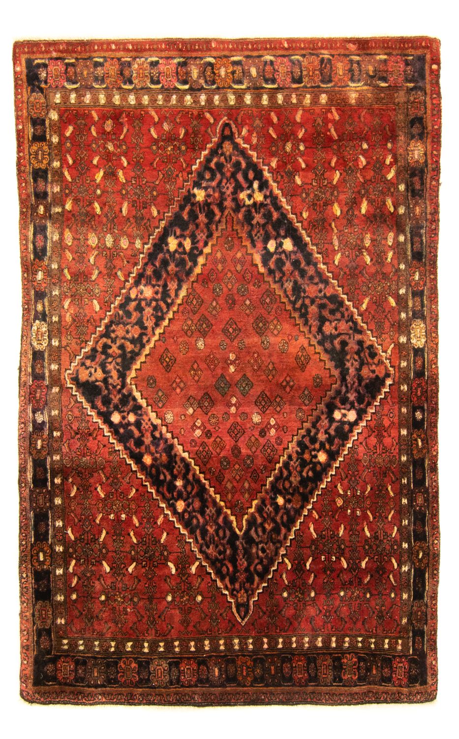 Alfombra persa - Bidjar - 206 x 135 cm - naranja