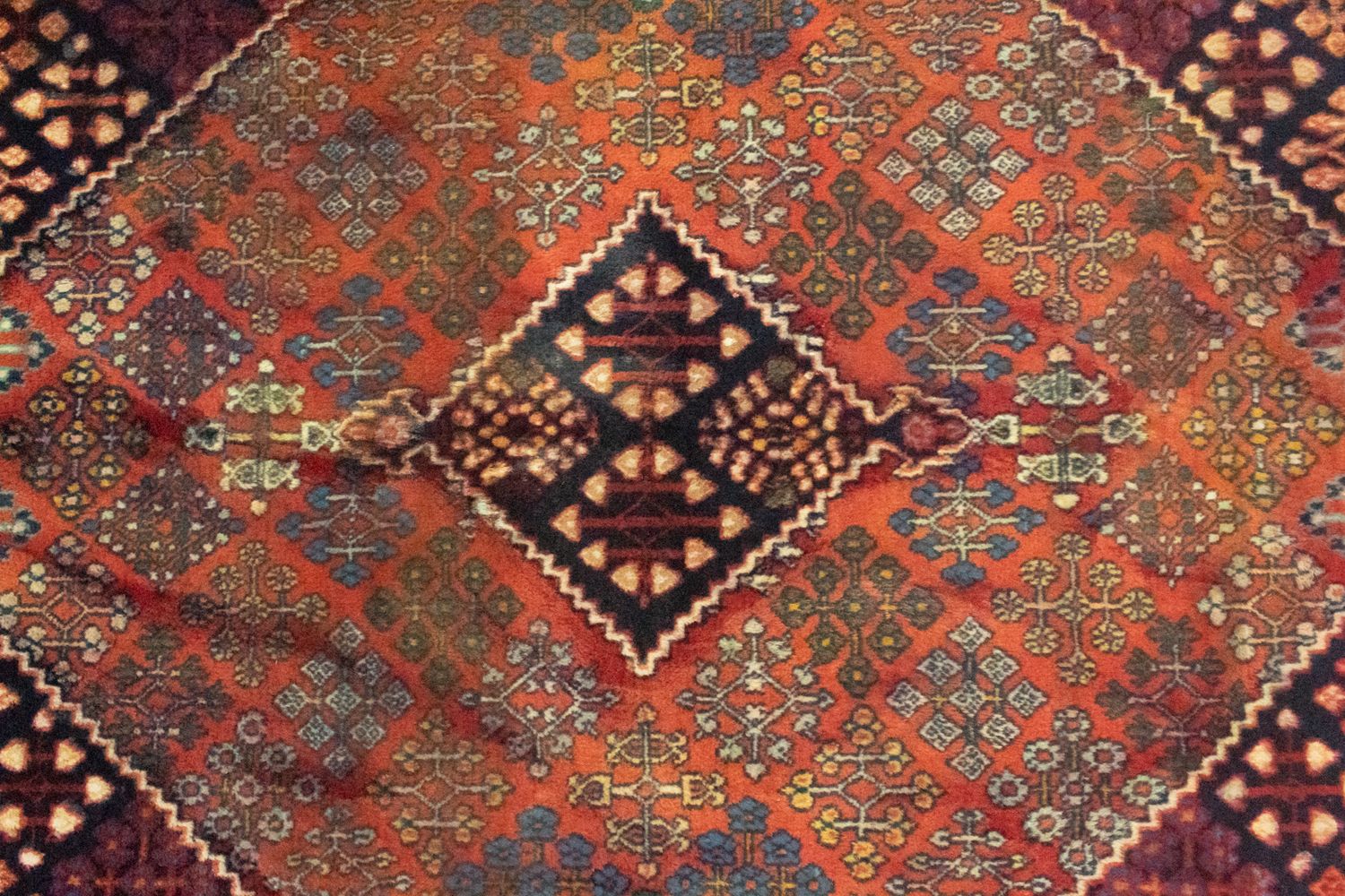 Alfombra persa - Nómada - 150 x 103 cm - naranja