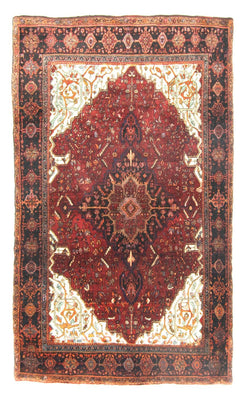 Alfombra persa - Bidjar - 244 x 146 cm - rojo