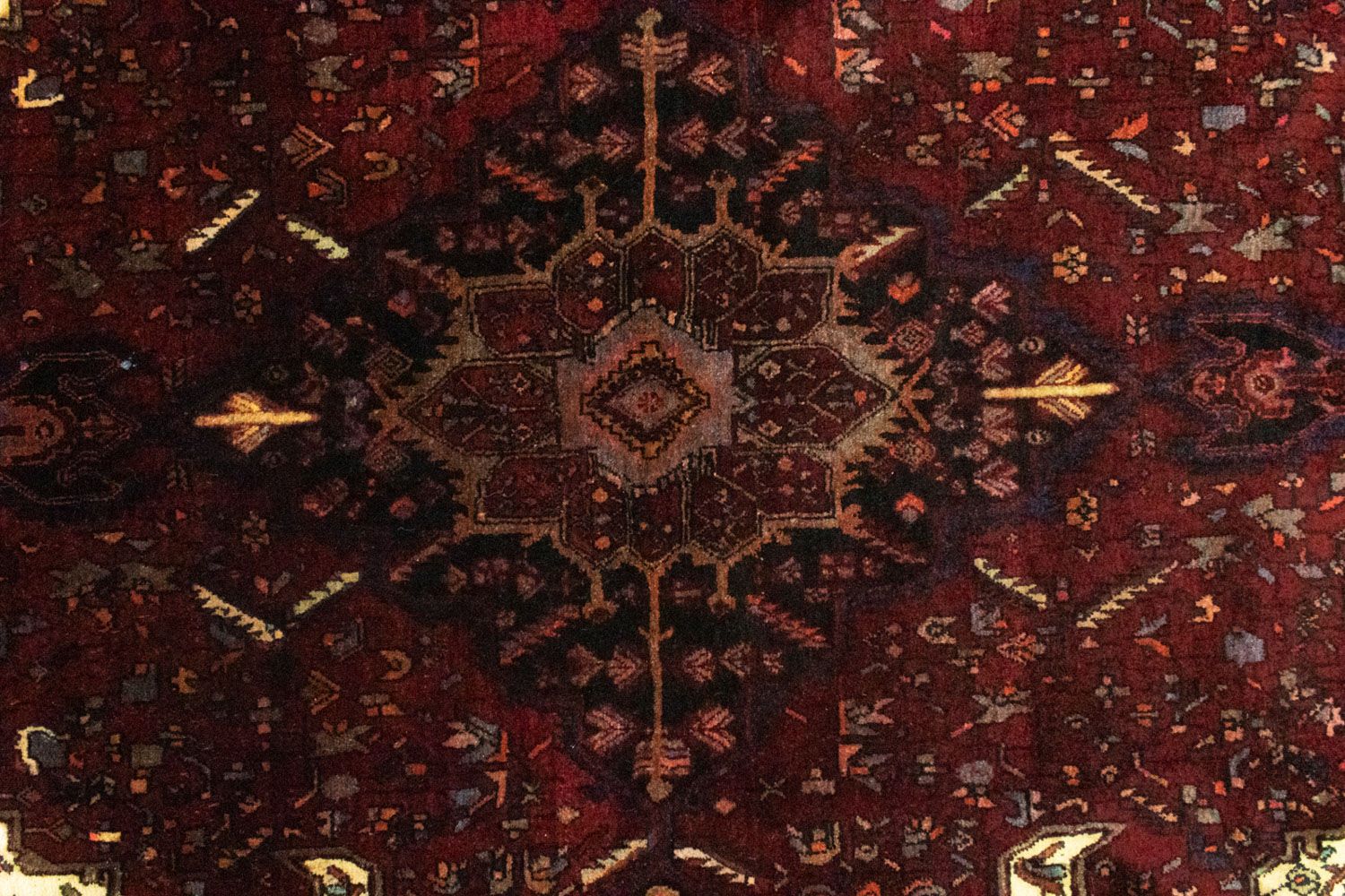 Alfombra persa - Bidjar - 244 x 146 cm - rojo