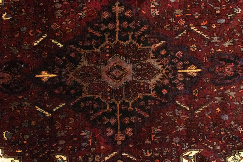 Alfombra persa - Bidjar - 244 x 146 cm - rojo