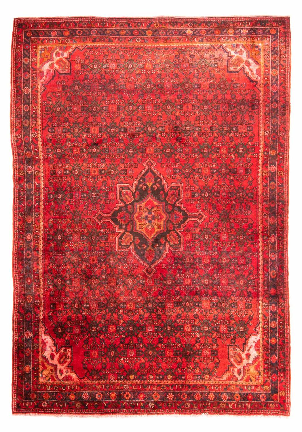 Alfombra persa - Nómada - 302 x 214 cm - rojo oscuro