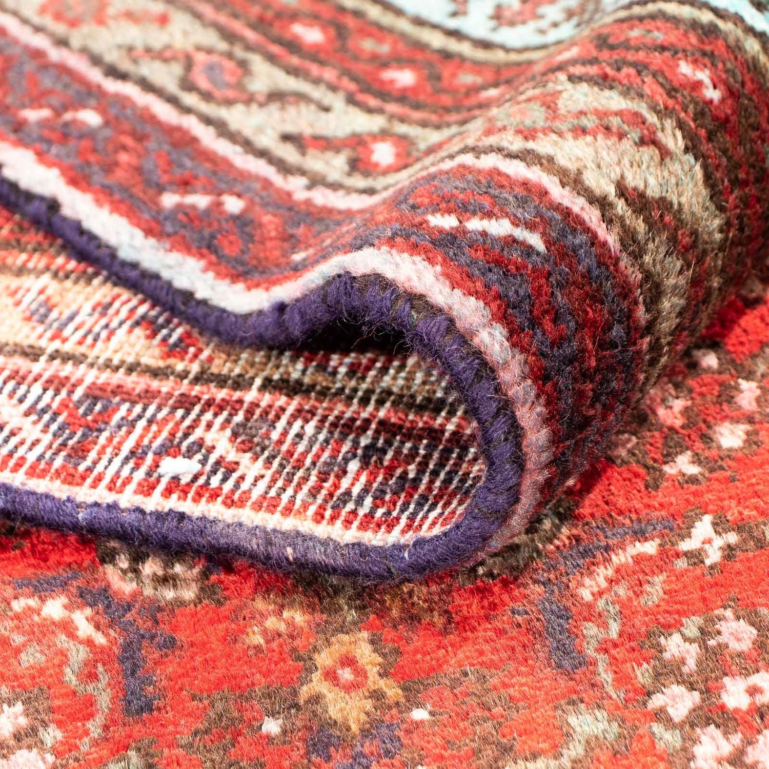 Alfombra persa - Nómada cuadrado  - 313 x 305 cm - rojo oscuro