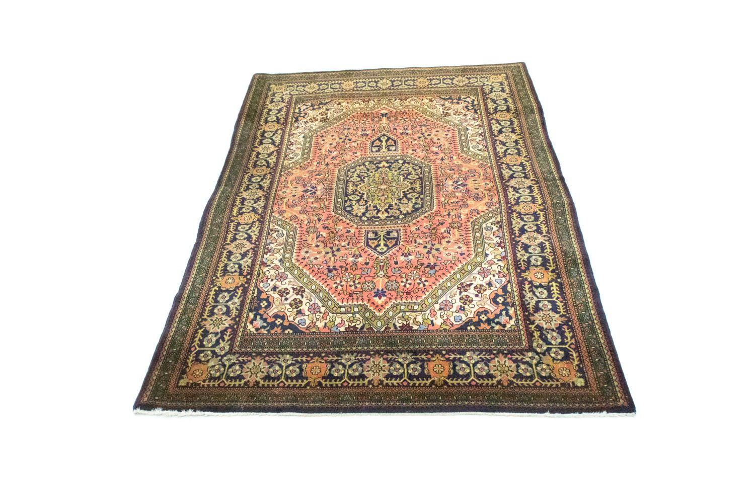Alfombra persa - Ghom - 163 x 107 cm - rojo claro