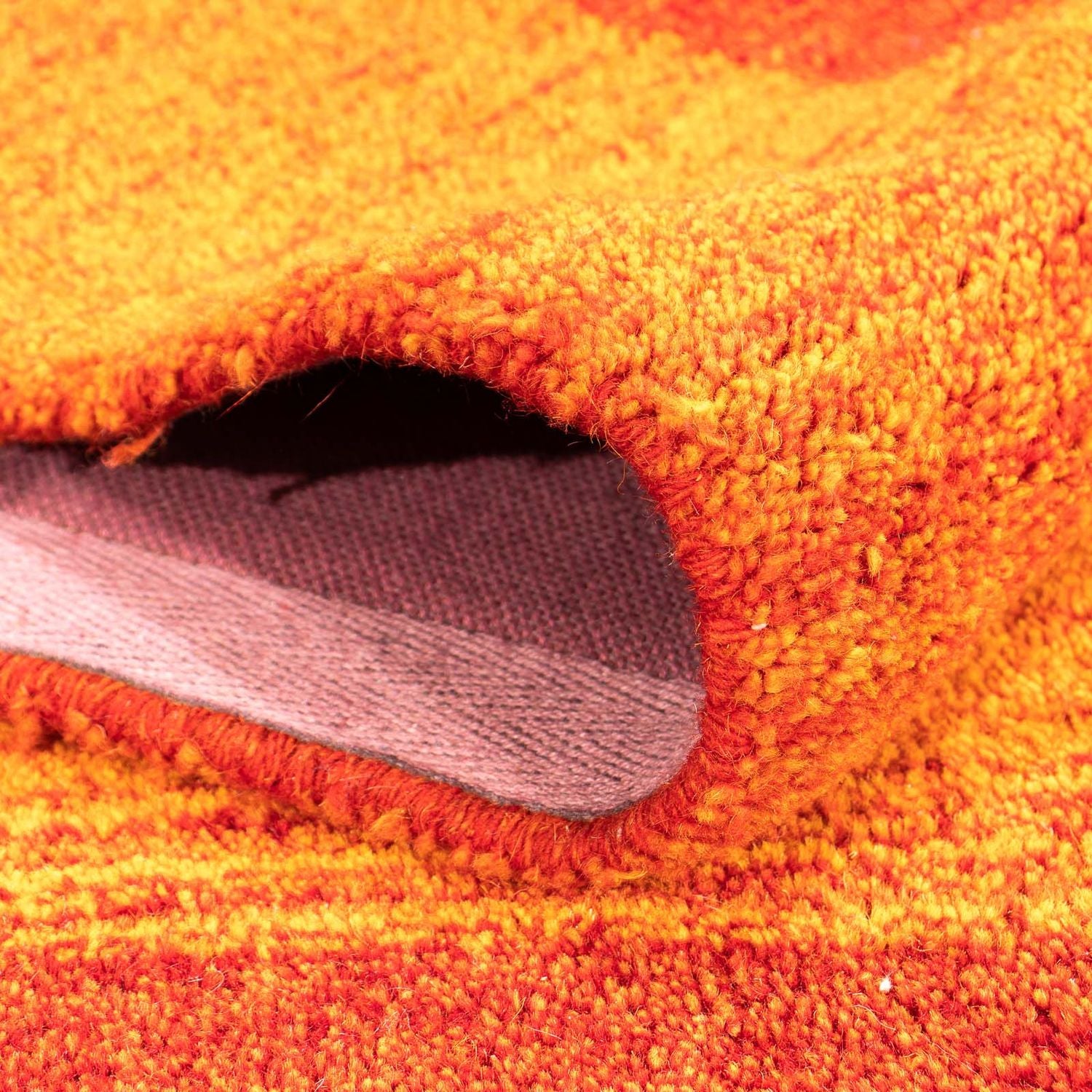 Alfombra de lana - 226 x 160 cm - naranja