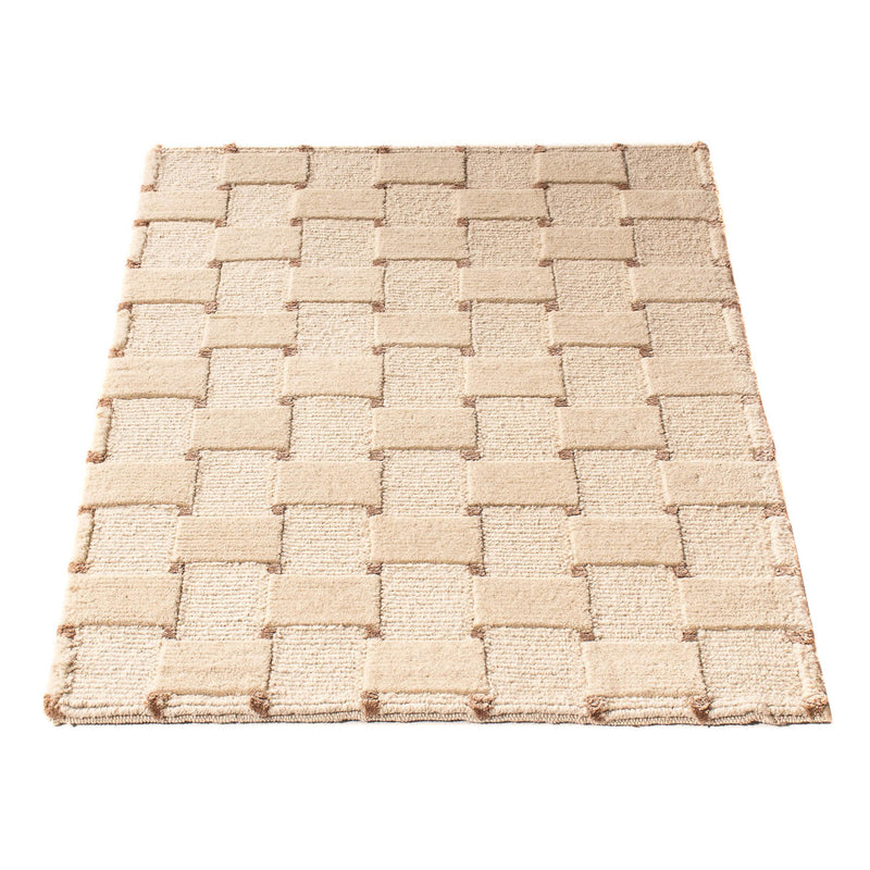 Alfombra de Nepal - 90 x 60 cm - beige