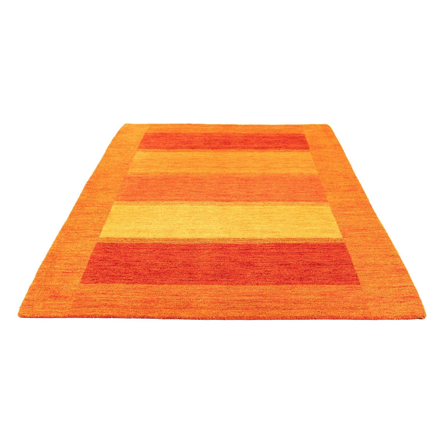 Alfombra de lana - 225 x 162 cm - naranja