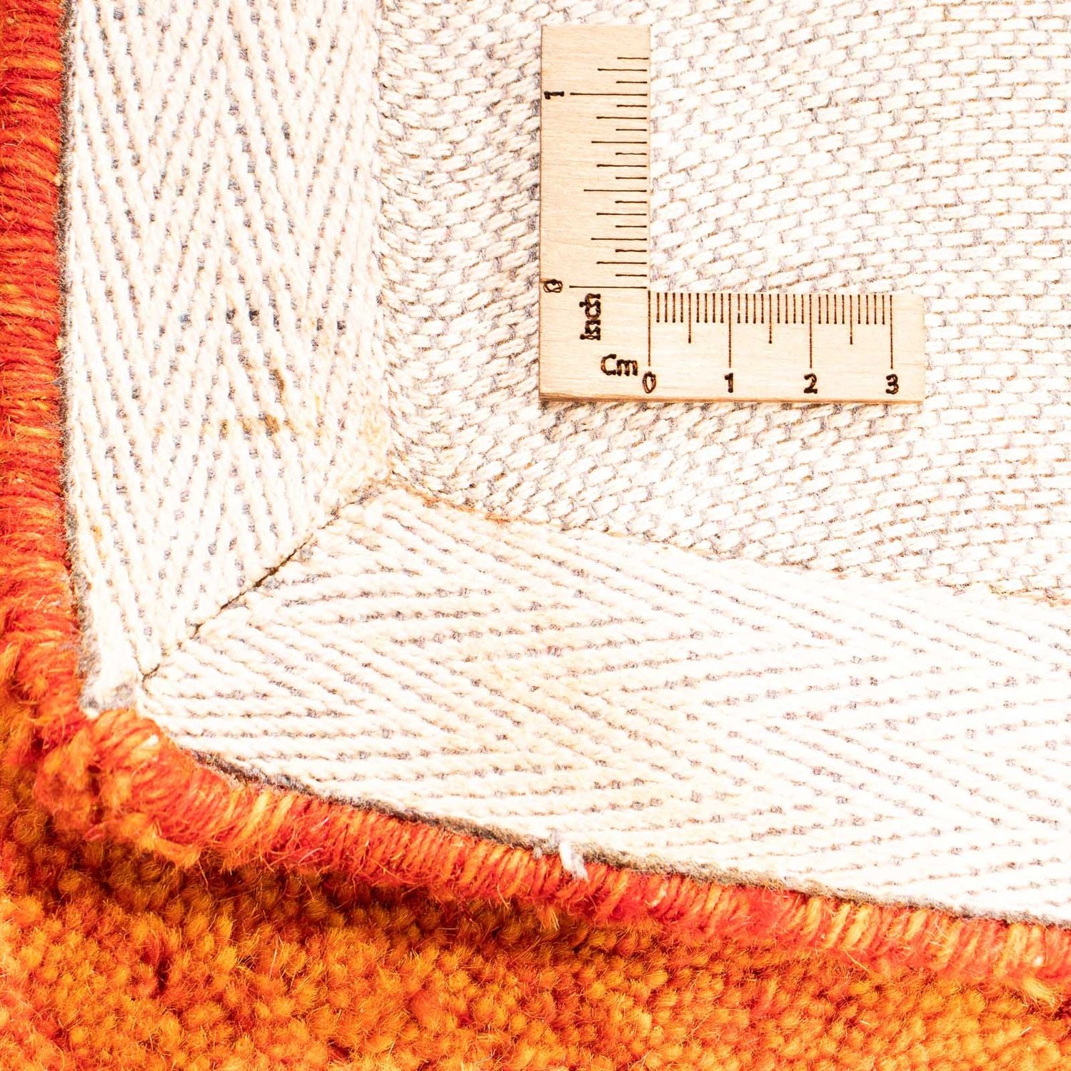 Alfombra de lana - 225 x 162 cm - naranja