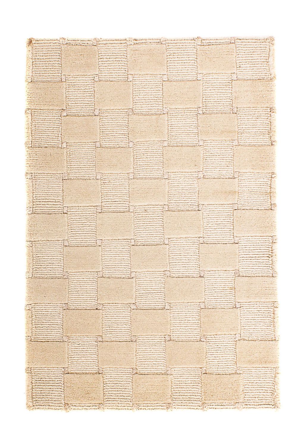 Alfombra de Nepal - 90 x 60 cm - beige