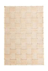 Alfombra de Nepal - 90 x 60 cm - beige