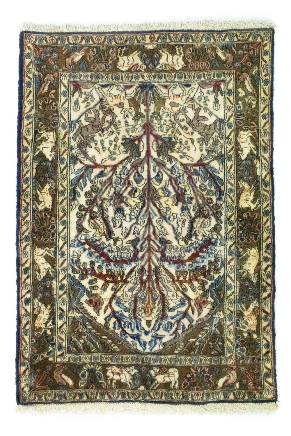 Alfombra persa - Clásica - 117 x 82 cm - beige