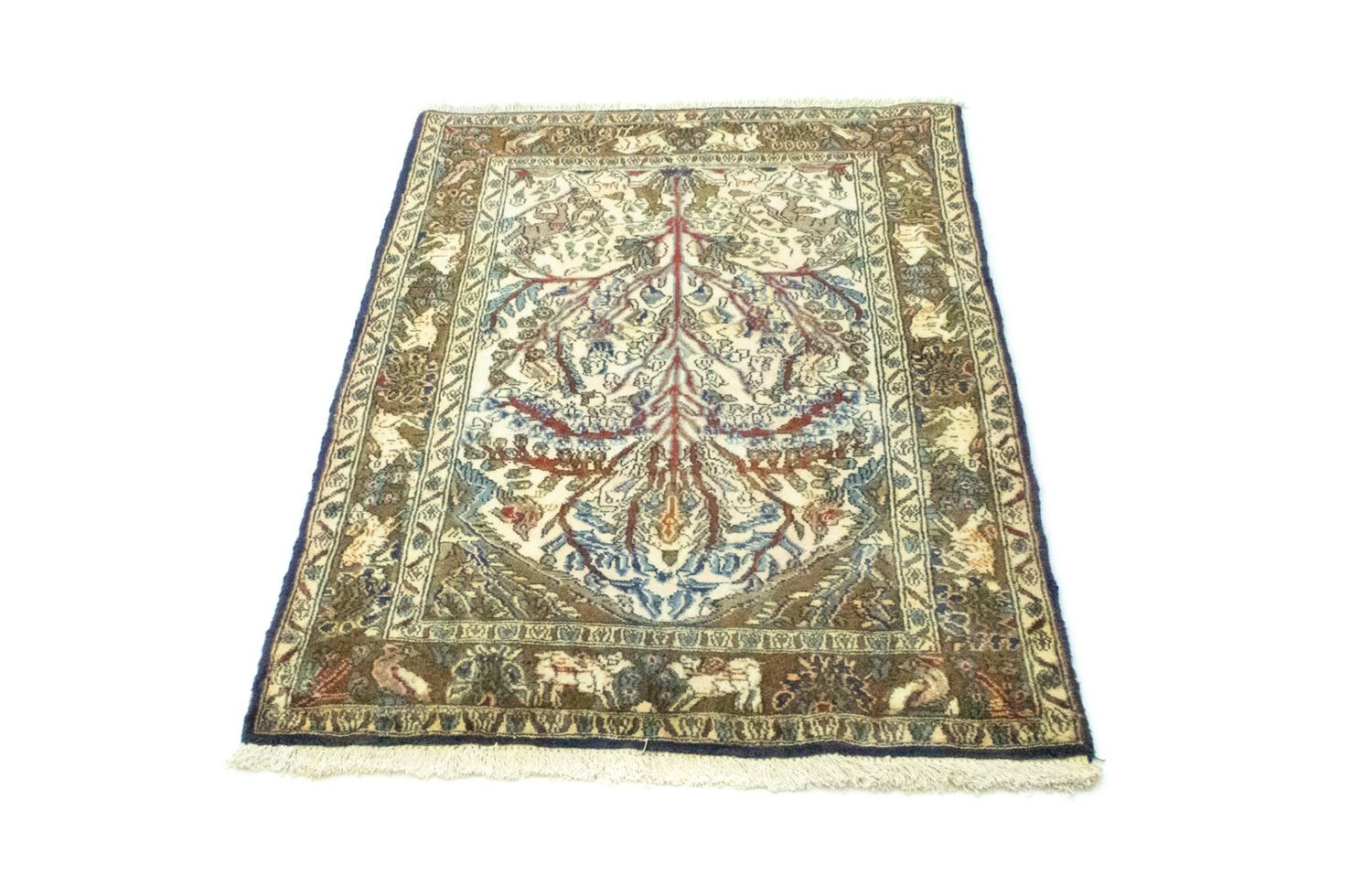 Alfombra persa - Clásica - 117 x 82 cm - beige