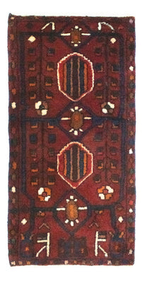 Alfombra persa - Nómada - 100 x 50 cm - rojo