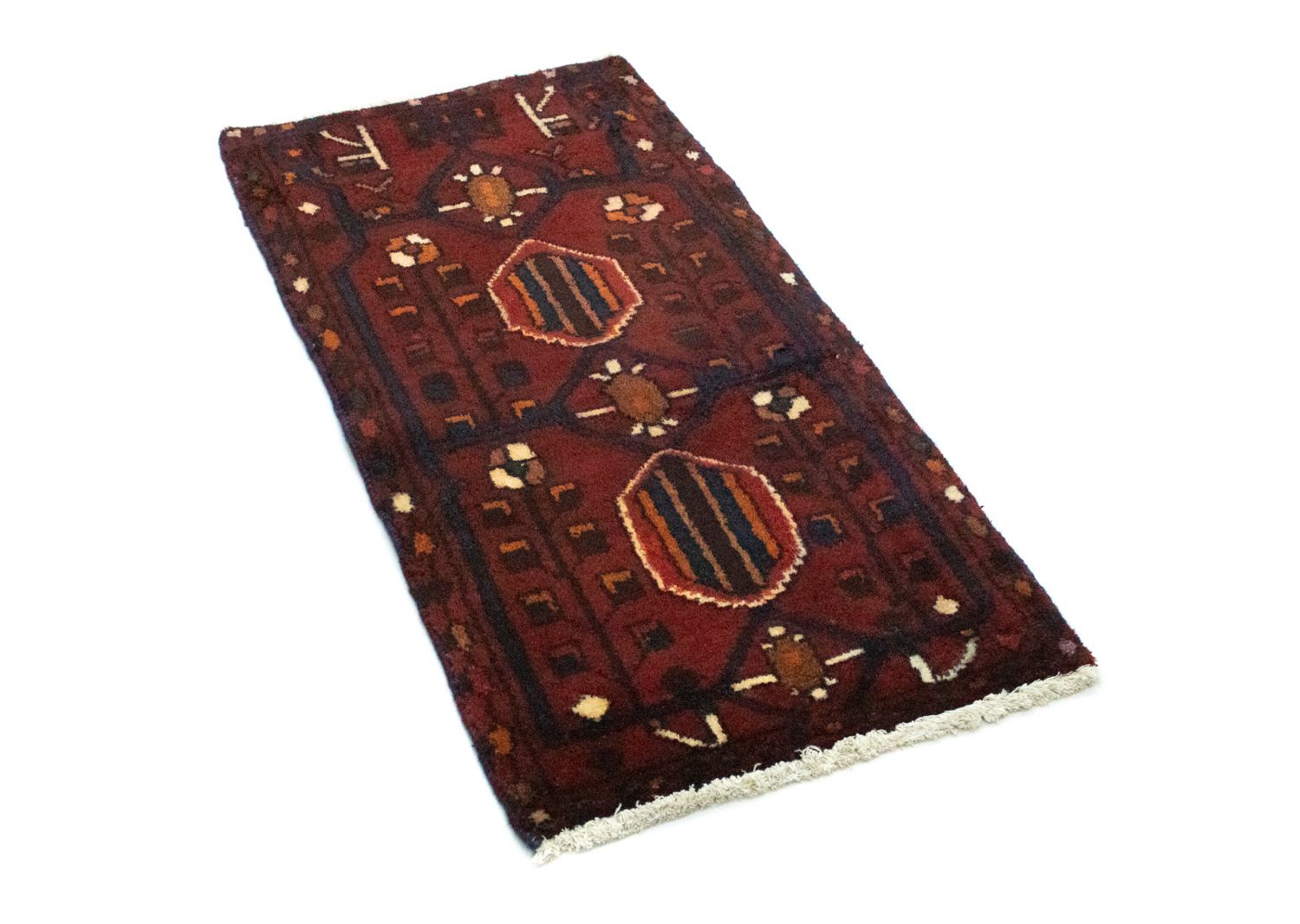 Alfombra persa - Nómada - 100 x 50 cm - rojo