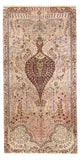 Alfombra de pasillo Alfombra de seda - Seda china - 200 x 104 cm - salmón
