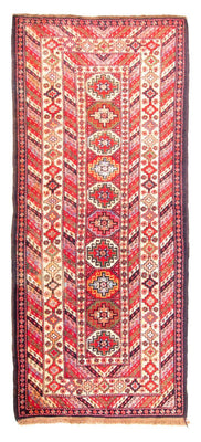 Alfombra de pasillo Alfombra persa - Nómada - 320 x 143 cm - rojo claro