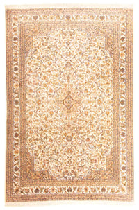 Alfombra de seda - Seda de Cachemira - 270 x 186 cm - beige