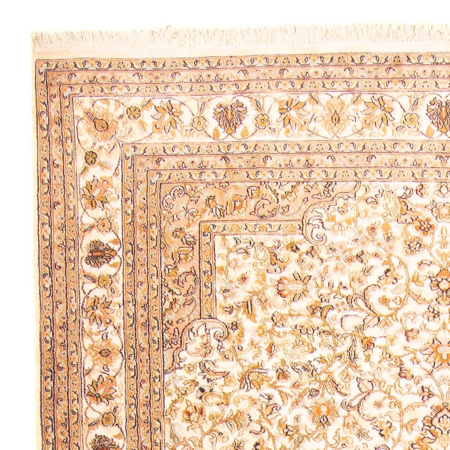 Alfombra de seda - Seda de Cachemira - 270 x 186 cm - beige