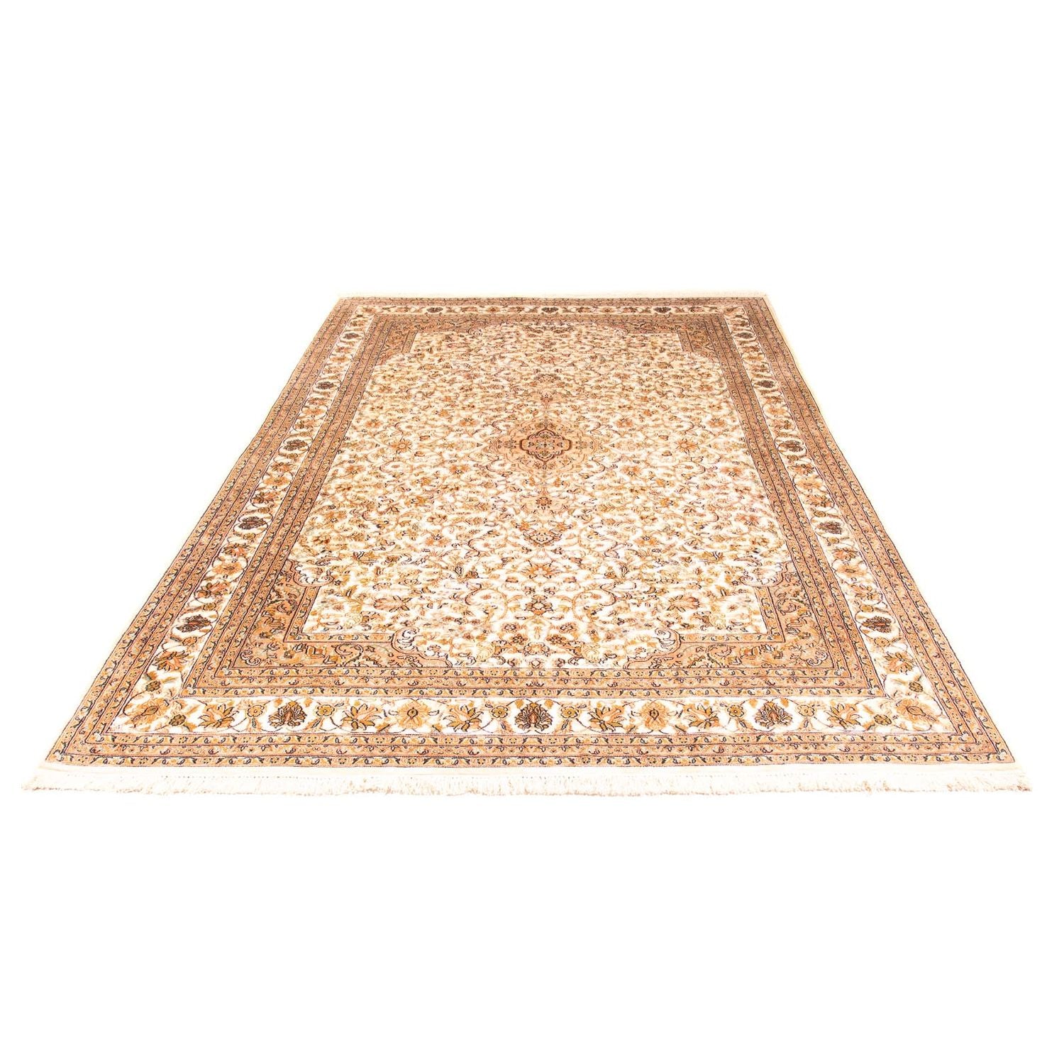 Alfombra de seda - Seda de Cachemira - 270 x 186 cm - beige