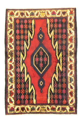 Alfombra persa - Nómada - 151 x 103 cm - rojo