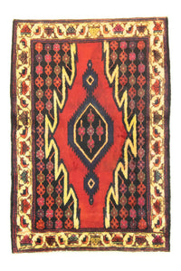 Alfombra persa - Nómada - 151 x 103 cm - rojo
