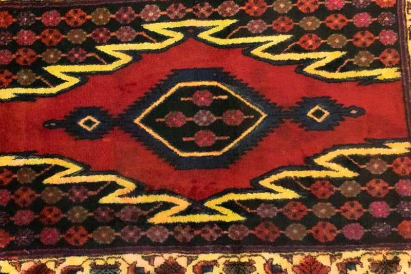 Alfombra persa - Nómada - 151 x 103 cm - rojo