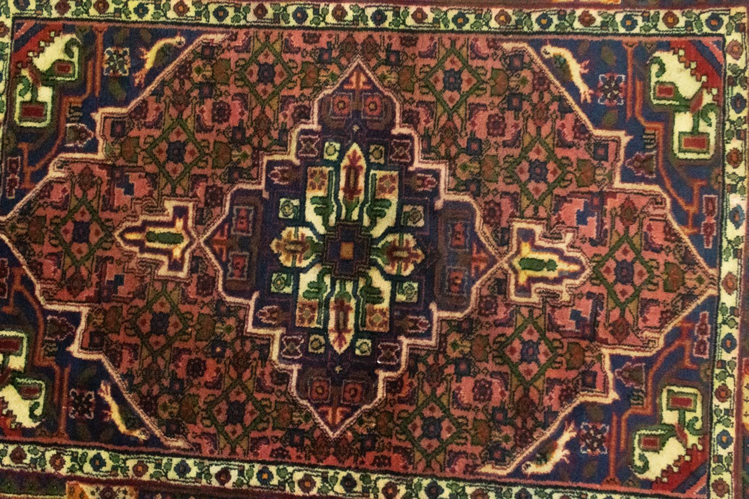 Alfombra persa - Nómada - 145 x 110 cm - naranja