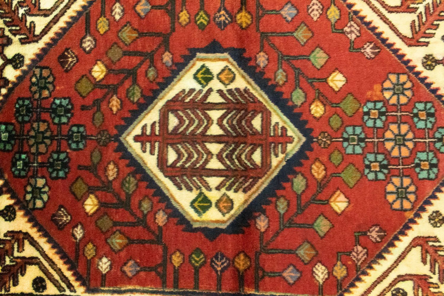 Alfombra persa - Nómada - 143 x 106 cm - naranja