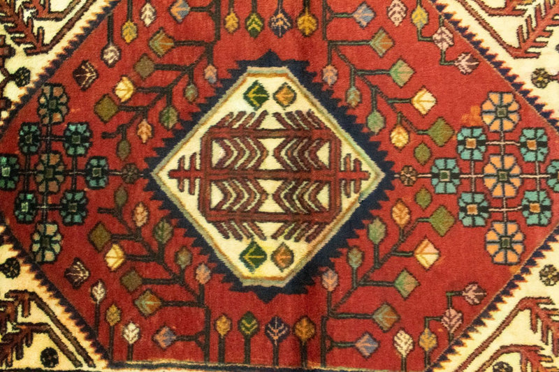 Alfombra persa - Nómada - 143 x 106 cm - naranja
