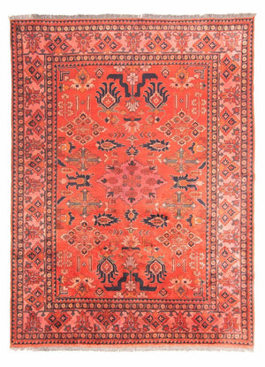 Alfombra afgana - Hatschlu - 280 x 200 cm - rojo claro