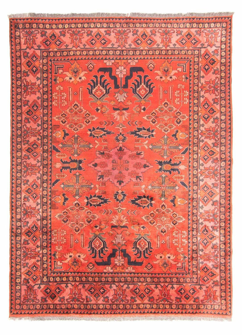 Alfombra afgana - Hatschlu - 280 x 200 cm - rojo claro
