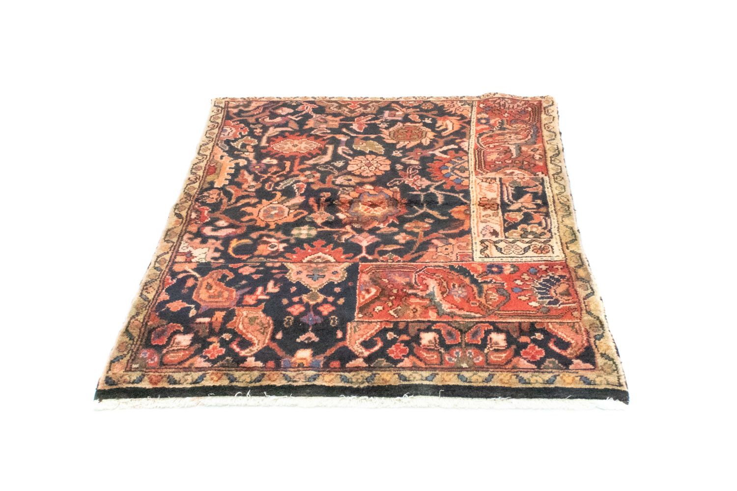 Alfombra persa - Nómada - 126 x 103 cm - azul