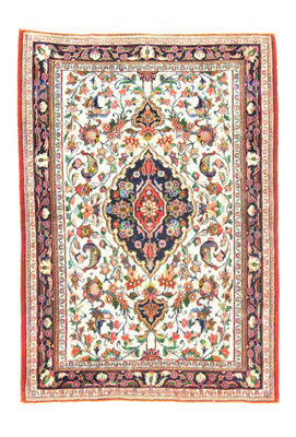 Alfombra persa - Ghom - 145 x 102 cm - beige