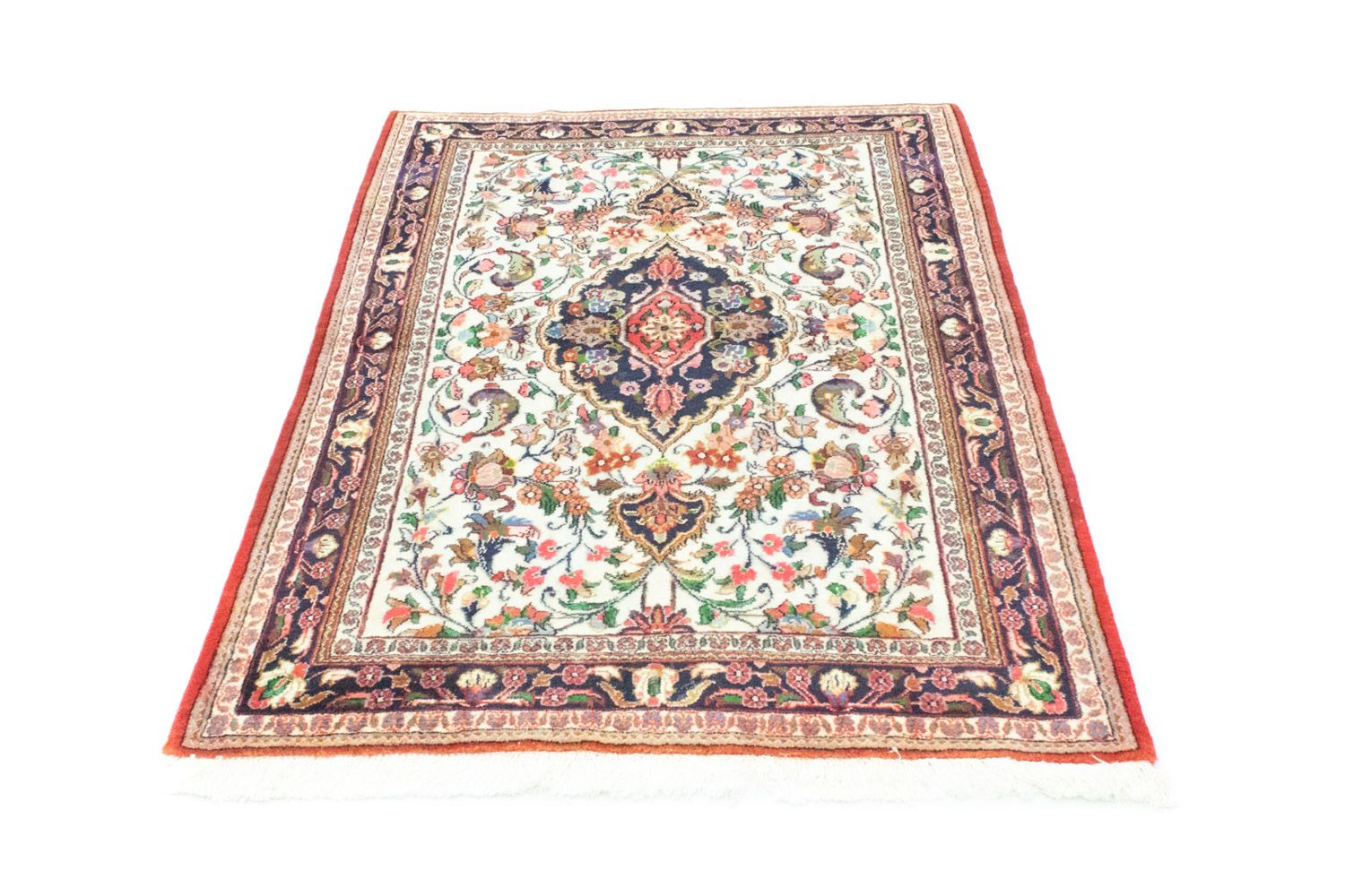 Alfombra persa - Ghom - 145 x 102 cm - beige